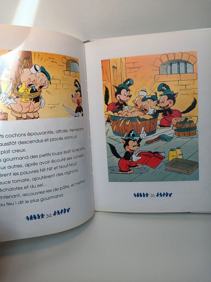 Livre vintage Walt Disney Les 3 petits cochons et la machine infernal 45pages dépôt légal - photo numéro 7