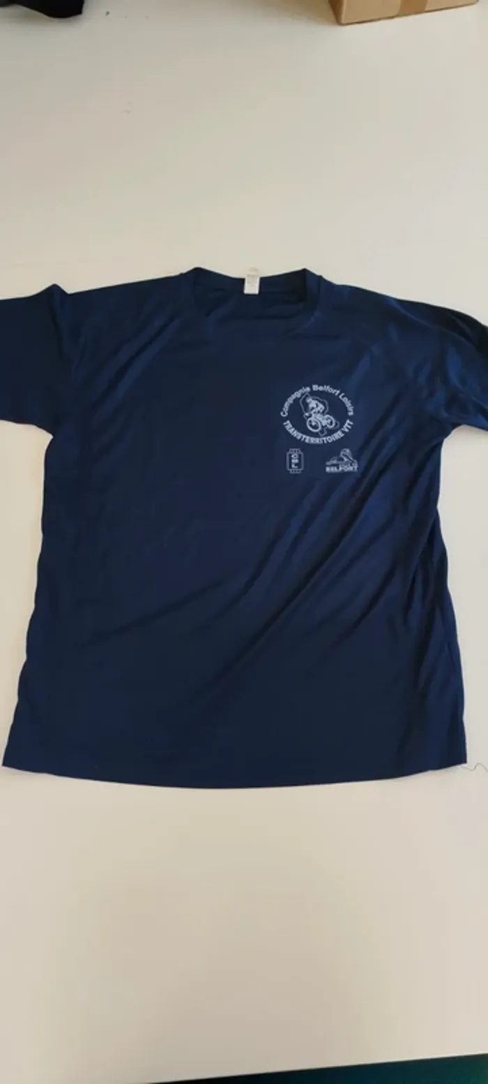 T-shirt vélo polyester souvenir transterritoire VTT Belfort