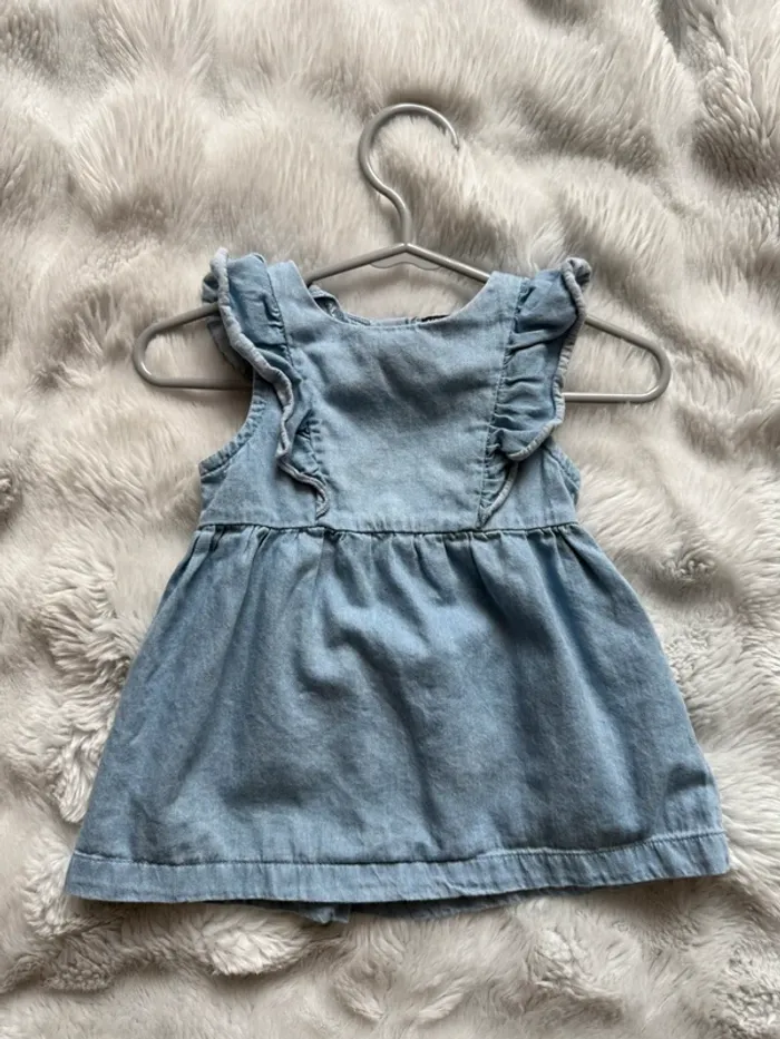 Robe imitation jean avec culotte - photo numéro 2