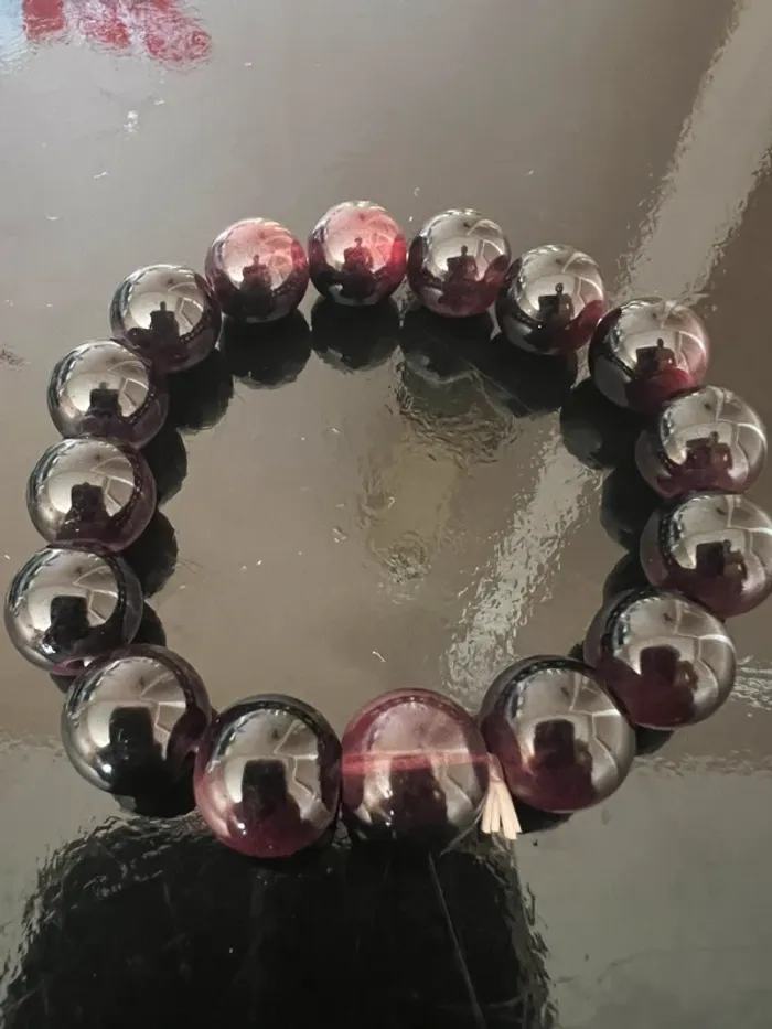 Lot de 7 Bracelets en Pierres Colorées 8mm – Style Cosmique – Porte-Bonheur - photo numéro 8