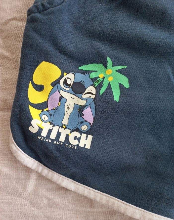 Ensemble tee-shirt + short Stitch garçon 6 ans - photo numéro 7