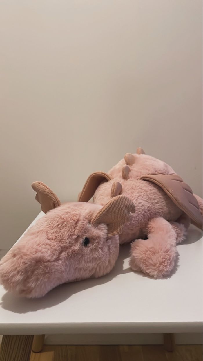 Peluche Jellycat Hugue rose dragon 🐉