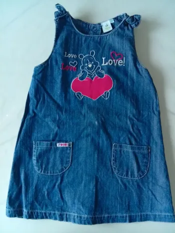 Robe en jean Winnie l'ourson
