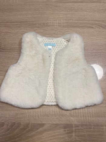 Veste sans manches 12 mois fille 