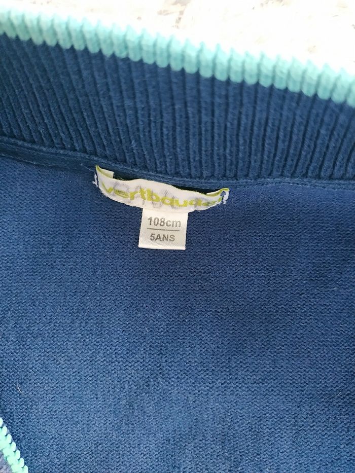 Gilet zippé bleu Vertbaudet 5 ans - photo numéro 5