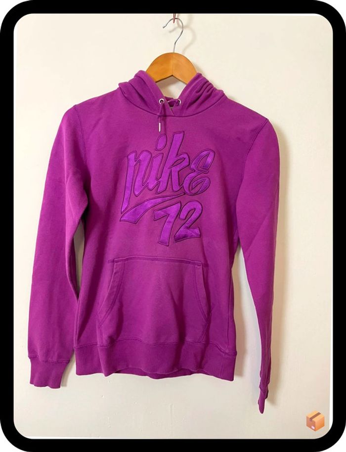 Sweat Nike Femme – Violet Fuchsia – Taille M – Logo 72 poitrine
