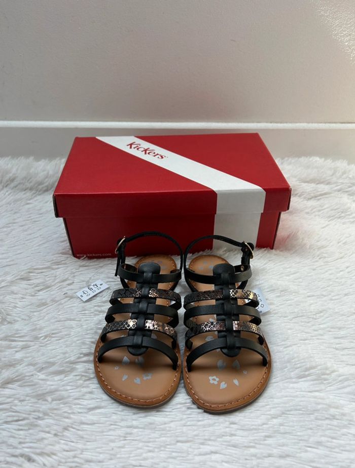 Sandales Kickers en cuir - photo numéro 2