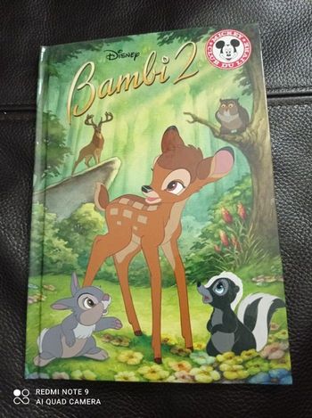 Livre enfant, Bambi 2, Disney club du livre NEUF