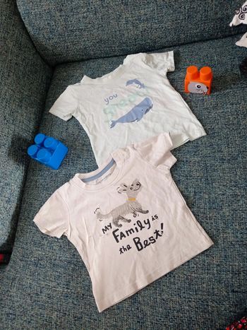 Lot de deux hauts 6/9 mois