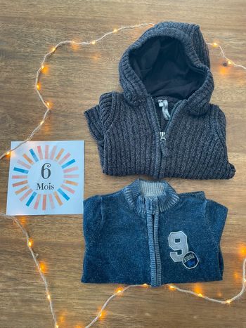 Lot Gilets 6 mois garçon