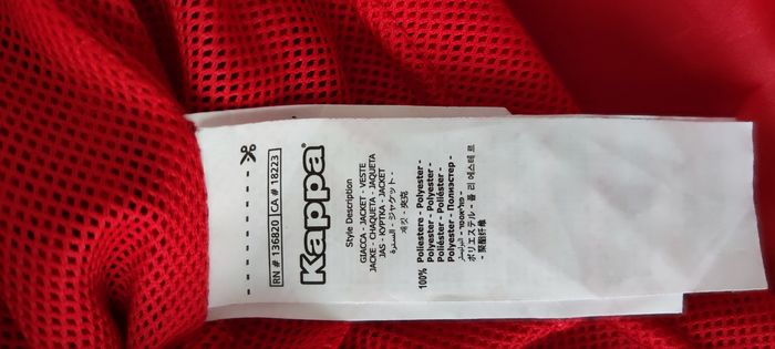Manteau homme Kappa Taille S Neuf avec étiquette couleur rouge - photo numéro 5