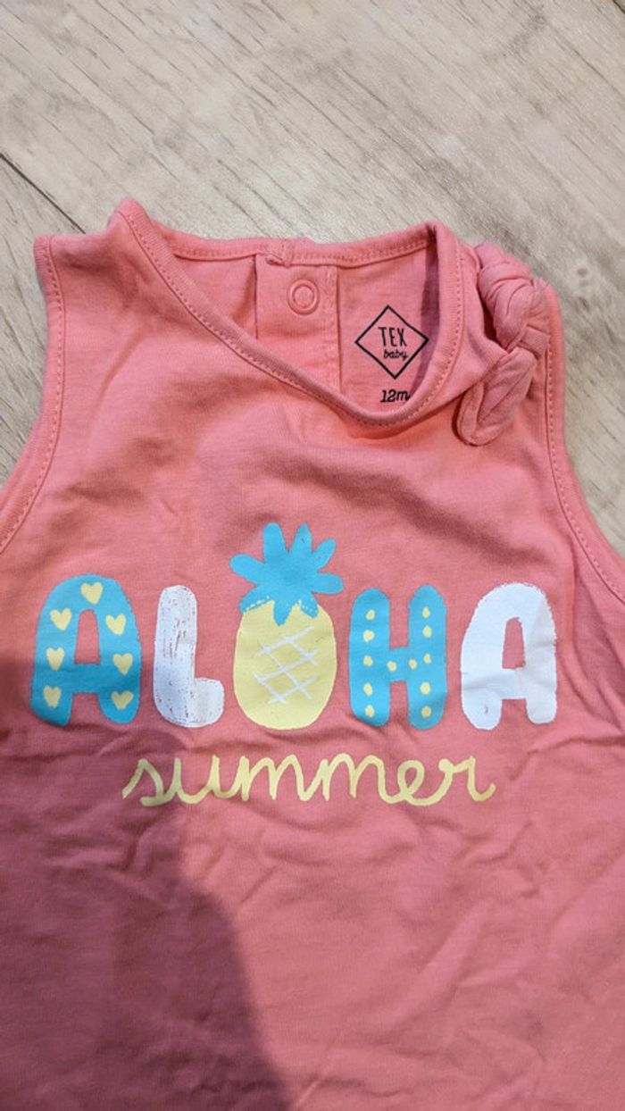 Débardeur d'été Rose Tex 12 Mois - photo numéro 2