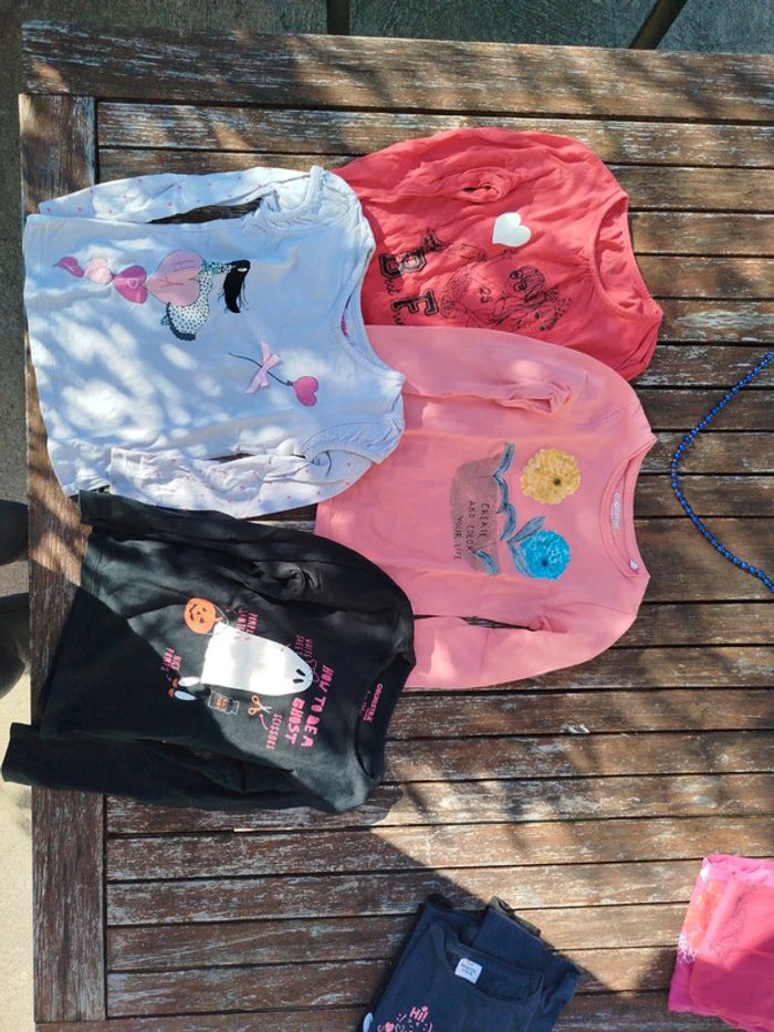 6 tee shirt manches longues fille - photo numéro 2
