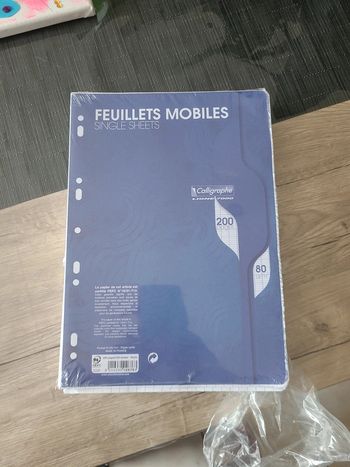 Lot feuilles simples