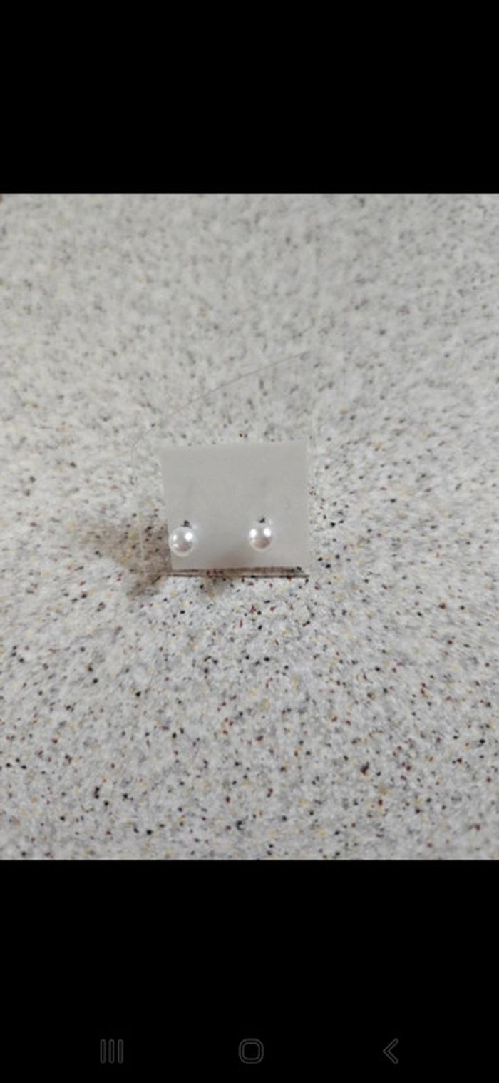 Boucles d'oreilles mini perle