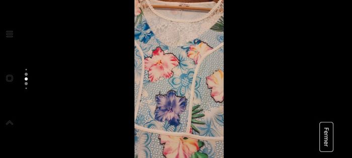 Jolie Robe bleu multicolor Alba Moda fr 46 - photo numéro 4