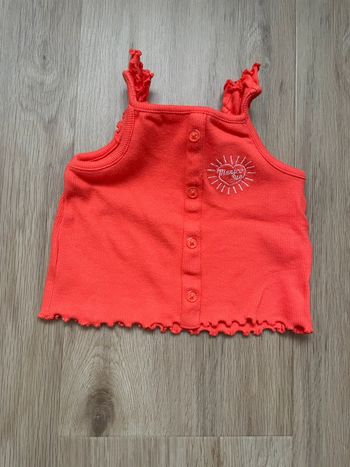 Débardeur Tape à l’œil corail 9 mois