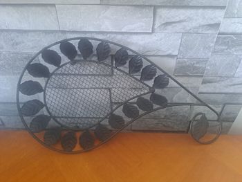 Vide poche en fer forgé léger marron