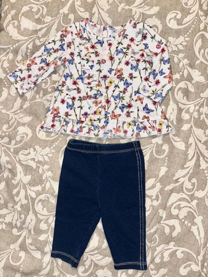 Ensemble blouse + legging 3 mois - photo numéro 3