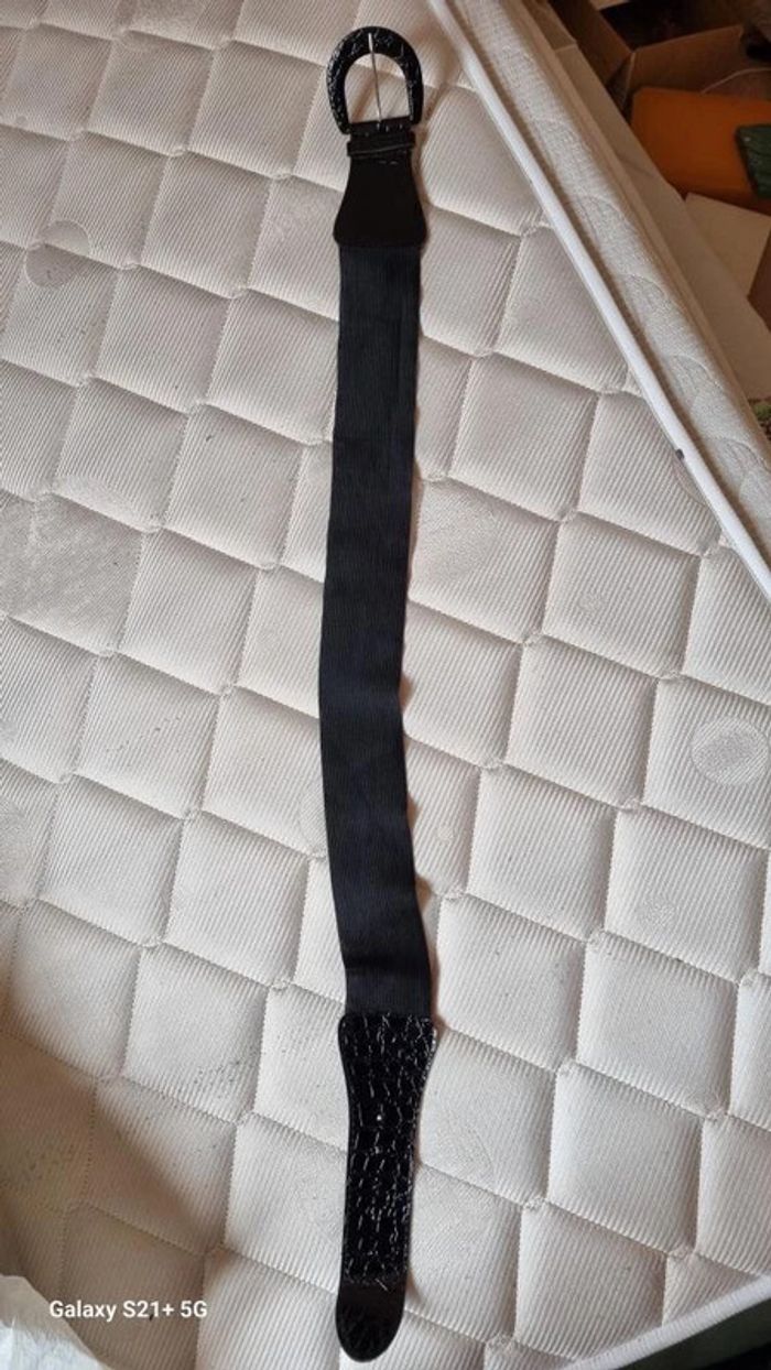 Ceinture élastique femme noire - photo numéro 2
