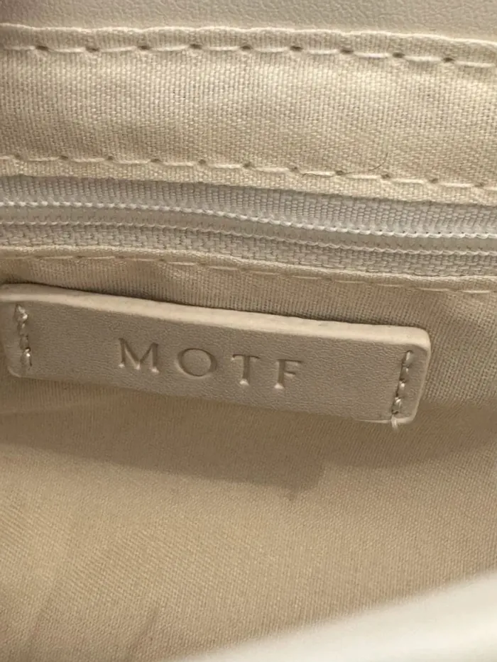 Sac à bandoulière blanc Motf, neuf, 27x14cm - photo numéro 4