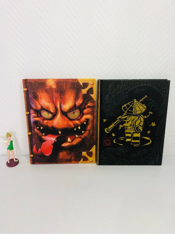 Lot de 2 livres Lego ( le livre des monstres et le livre du Spinjitzu)