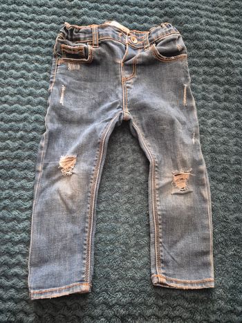 Jeans bébé fille taille 18-24mois, taille réglable