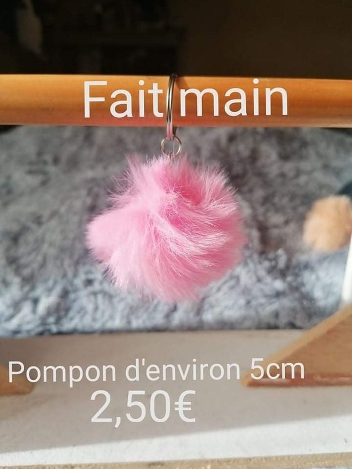 Porte clé pompon