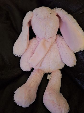 Doudou lapin rose bouchara