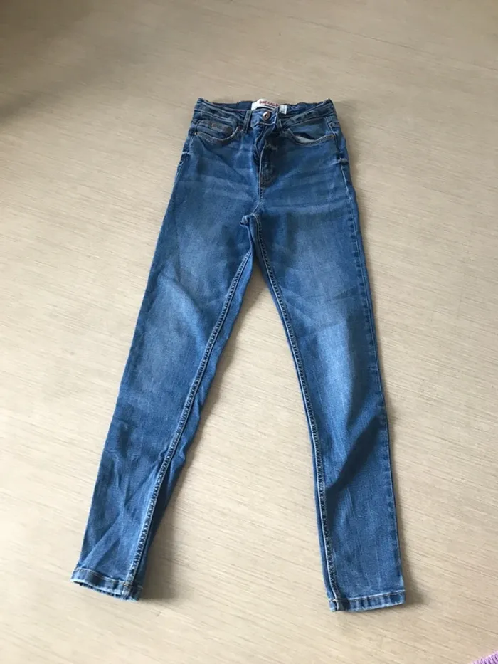 Jean skinny taille haute