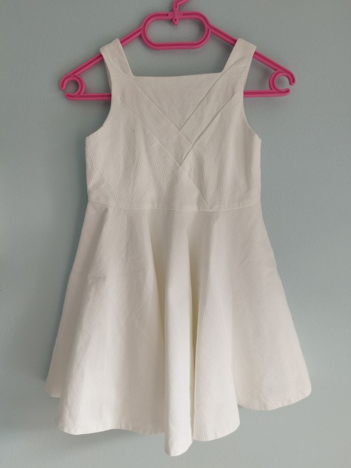 Robe de cérémonie blanche fille 4 ans