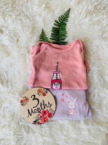 Lot de 2 bodies fille 3M