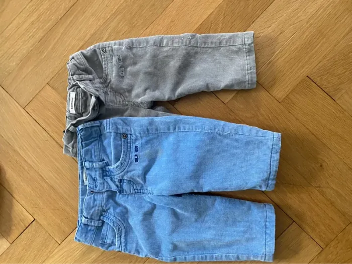 Lot de 2 pantalon façon velours