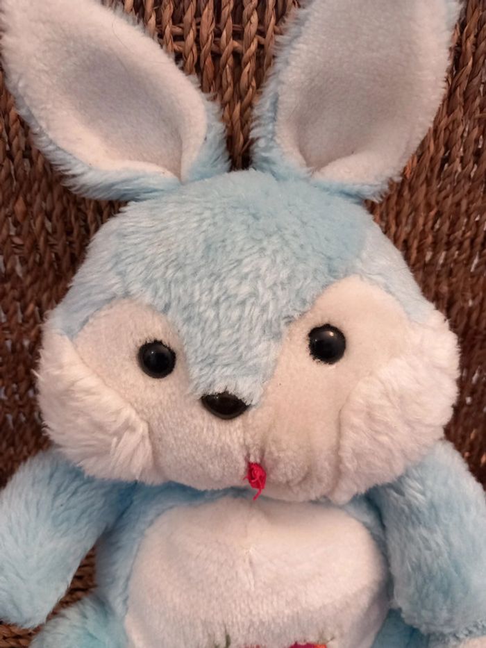 Peluche doudou vintage lapin nounours 28cm - photo numéro 2