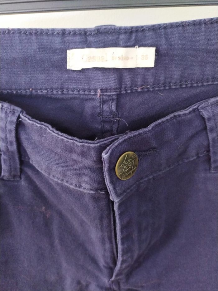 Pantalon bleu marine - photo numéro 2