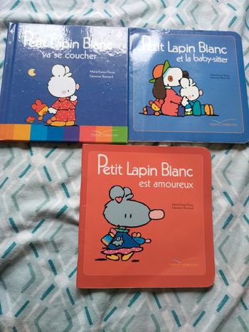 Lot livres petit lapin blanc