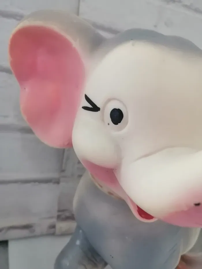 ancien jouet grand éléphant pouet - photo numéro 3