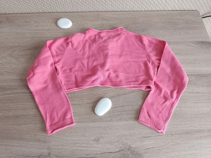 Boléro / petit gilet rose 3 ans - photo numéro 5