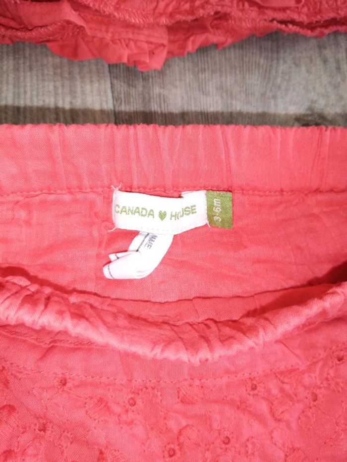 Ensemble haut et culotte 6mois fille - photo numéro 4