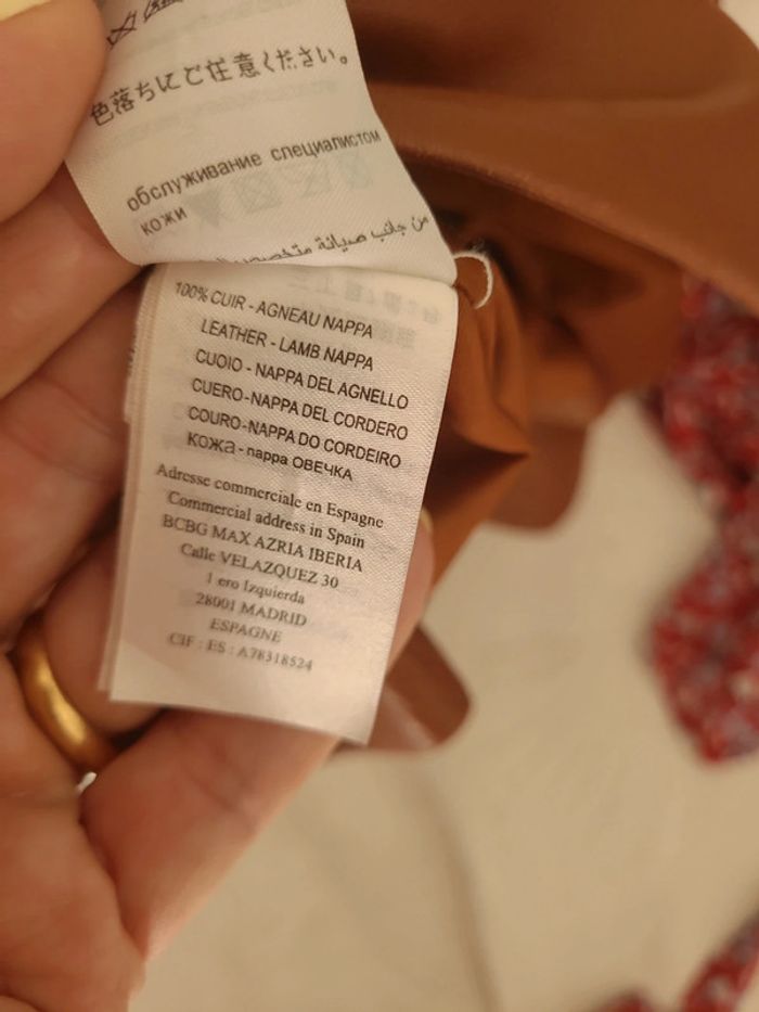 Veste en cuir manoukian L - photo numéro 5
