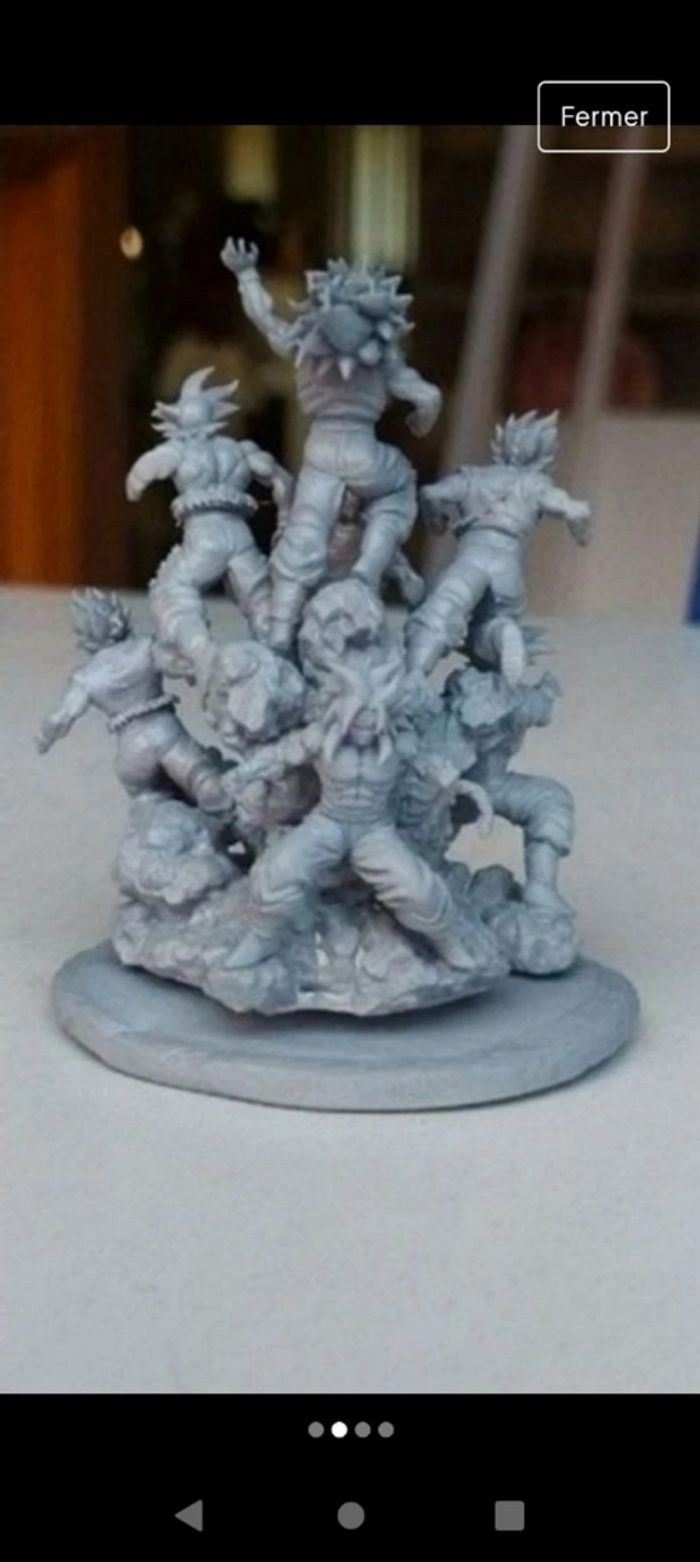 Figurine dragon ball famille des songoku toute neuve - photo numéro 2