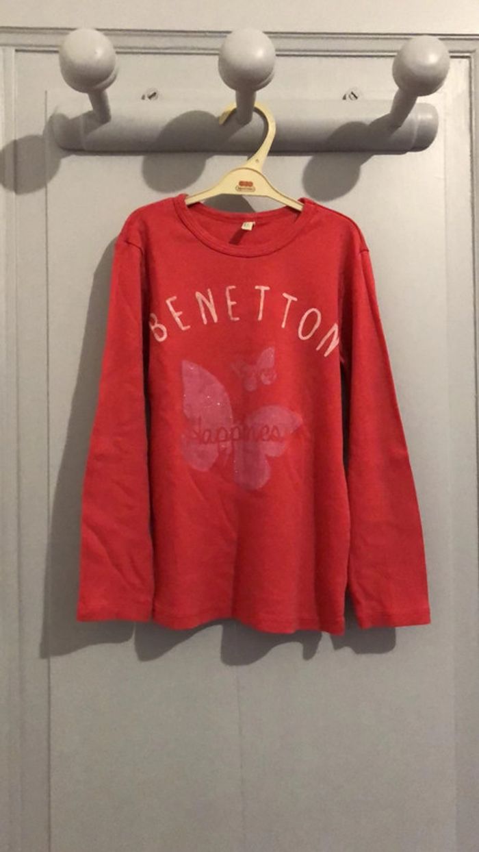 Tee shirt à manche longue bénetton