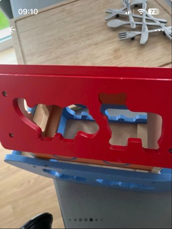 Bateau en bois avec personnages ( complet )