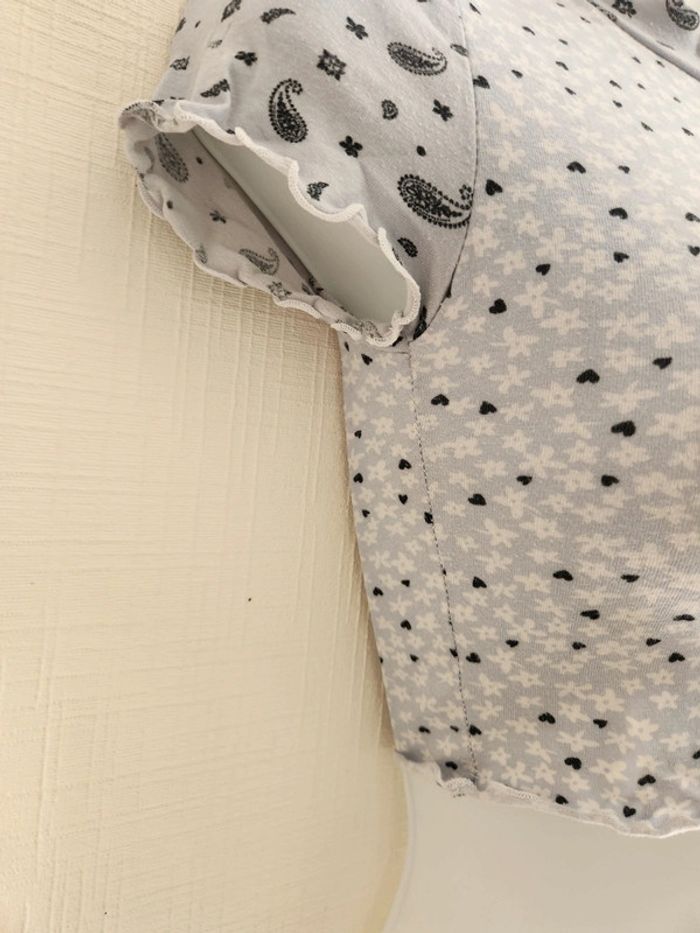 Tee-shirt court manches courtes Jennyfer XXS - photo numéro 5