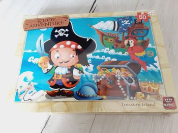 Puzzle 50 pièces Kiddy aventure pirate trésor Neuf emballage d'origine