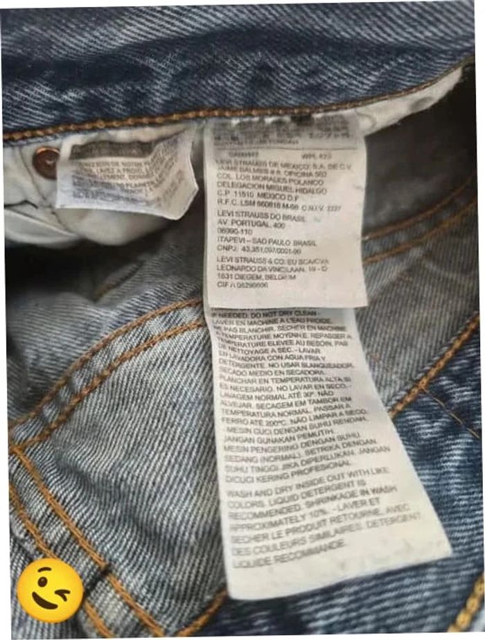 Jeans Levi's 501 W34 FR44 L32 coupe droite bleu Homme Men pan421b - photo numéro 7