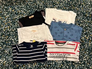 Lot 6 tee shirt manches longues 12 mois