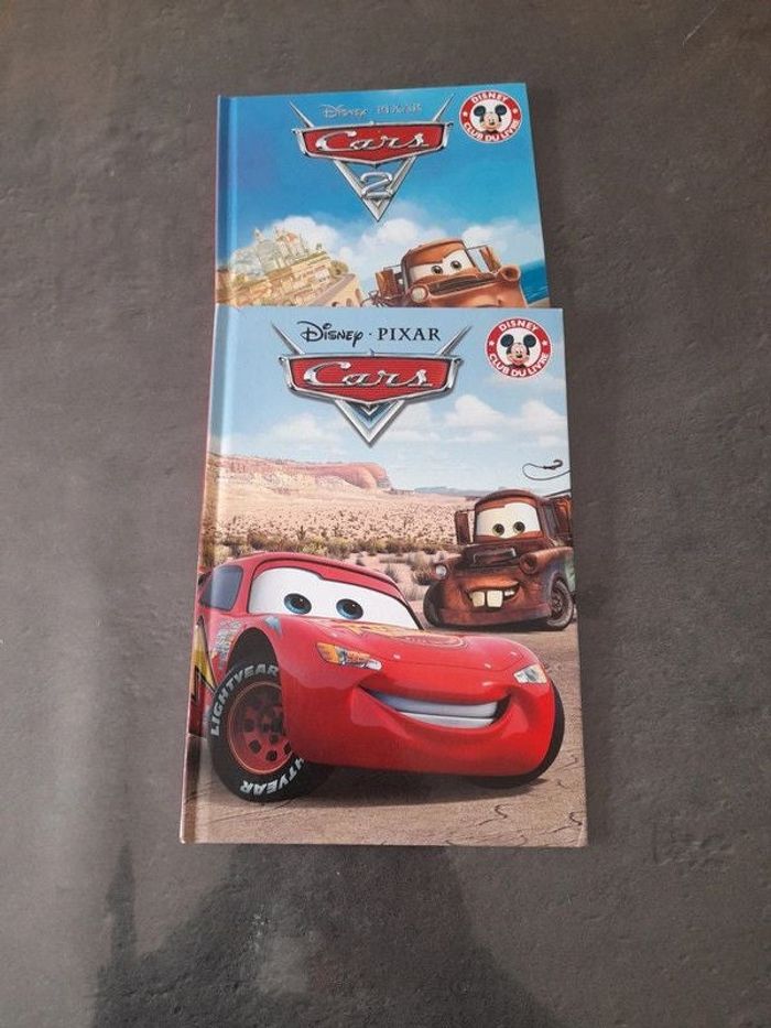 Lot de 2 livres enfant Disney Pixar - Cars et Cars 2