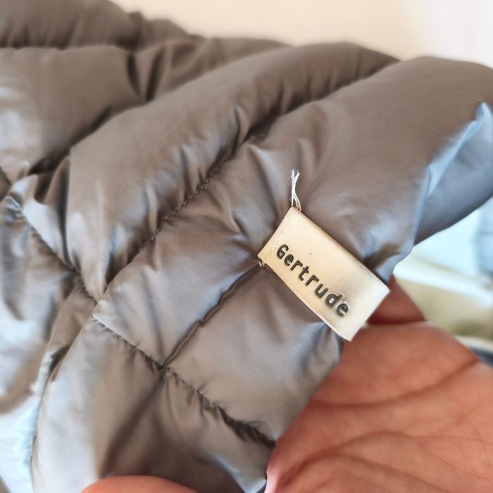 Doudoune Gertrude grise et ivoire _ taille 3 (38/40) - photo numéro 4