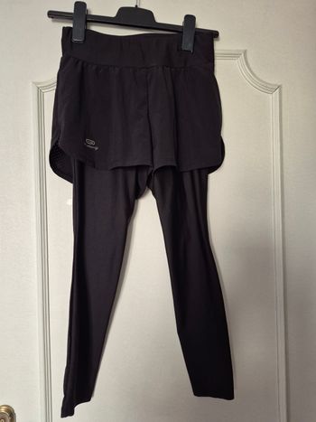Legging short running 2 en 1 XS decathlon 